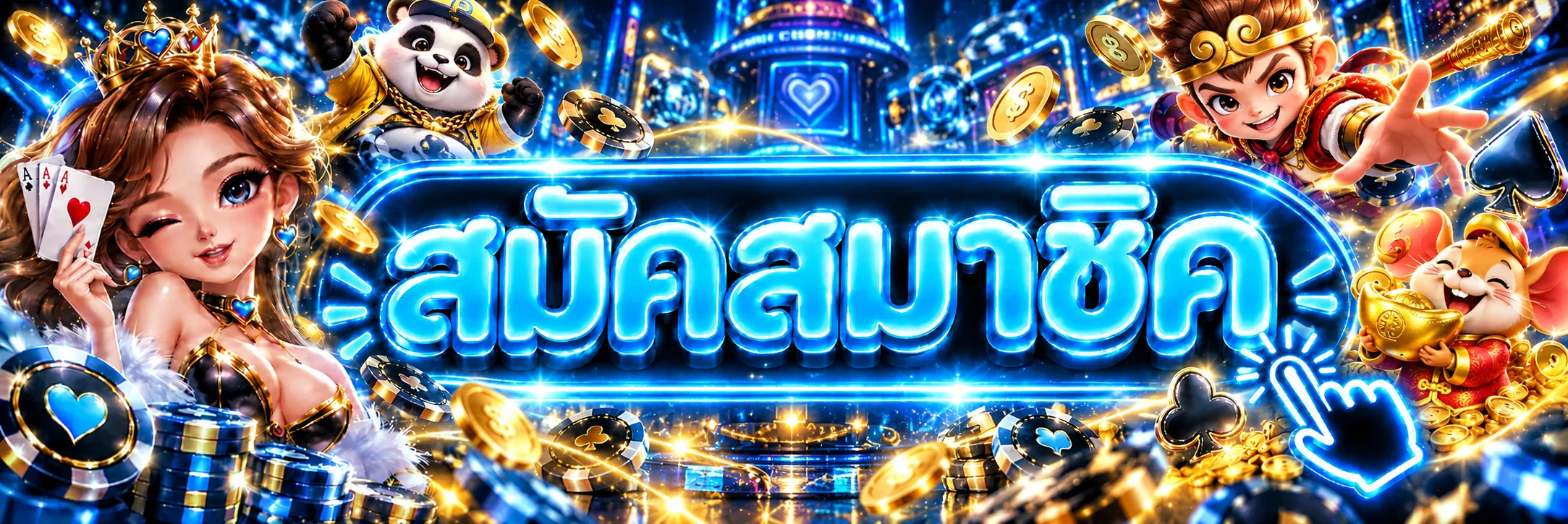 แบนเนอร์สมัครสมาชิกและทางเข้า 4uth